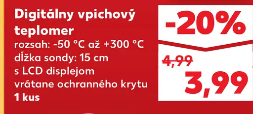 Digitálny vpichový teplomer