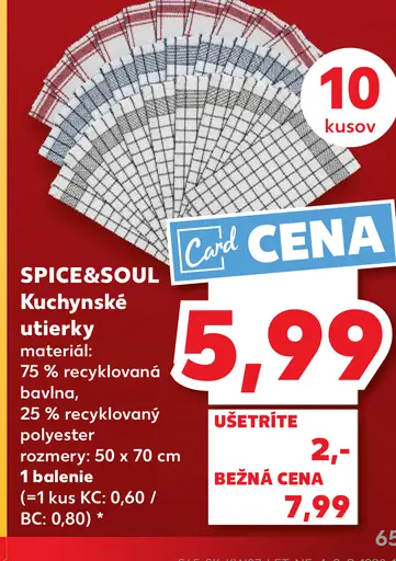 SPICE&SOUL Kuchynské utierky
