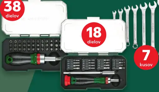 Parkside súprava vrtákov do ocele, betónu alebo dreva