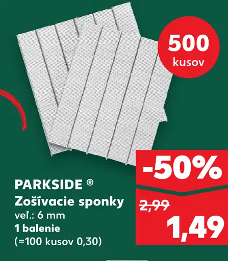 Parkside Zošívacie sponky