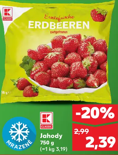 K-Classic Jahody mrazené