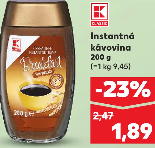 K-Classic Instantná káva