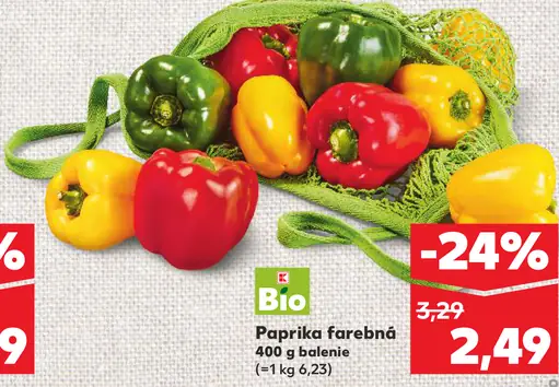 Bio Paprika farebná