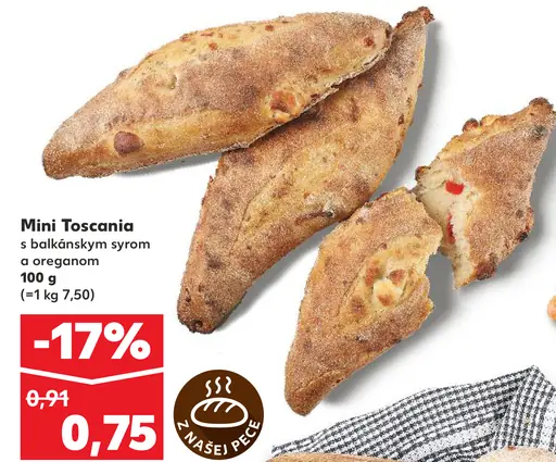 Mini Toscania s balkánskym syrom a oreganom