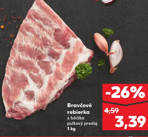 Bravčové rebierka z bočka