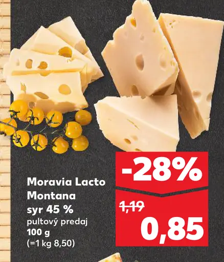 Moravia Lacto Montana syr 45 %