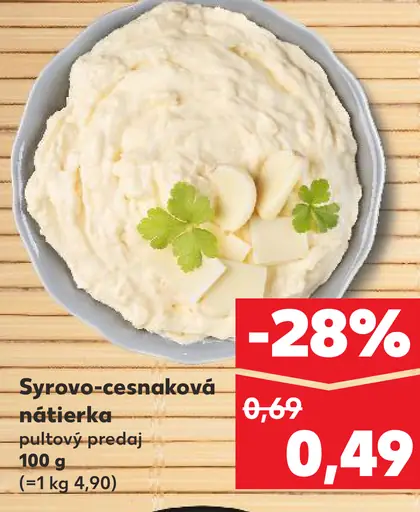 Syrovo-cesnaková nátierka