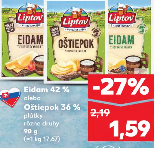 Liptov Oštiepok 36 % plátky