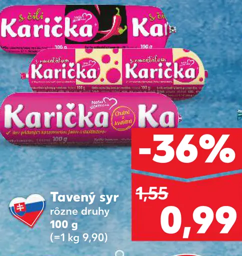 Karička črievko Tavený syr