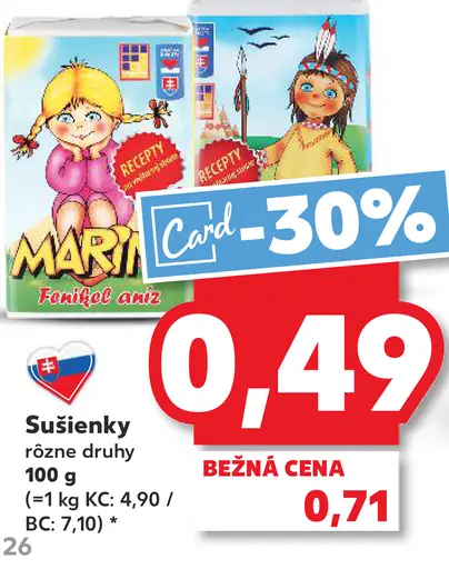Mari sušienky rôzne druhy