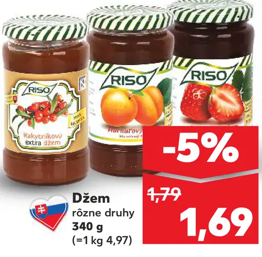 Riso džem rôzne druhy