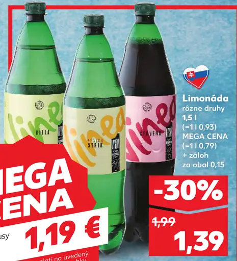 Limonáda rôzne druhy