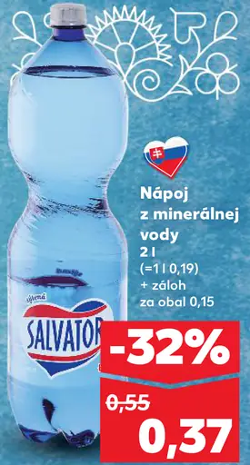 Salvator Nápoj z minerálnej vody
