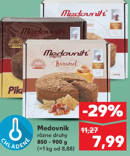 Medovník Pikao a oriešok