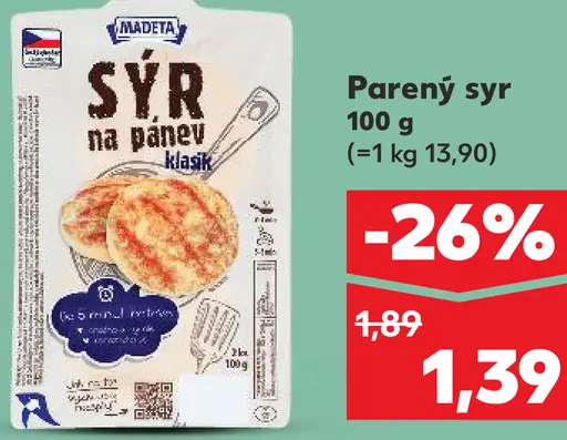 K-Classic Parený syr na panvicu