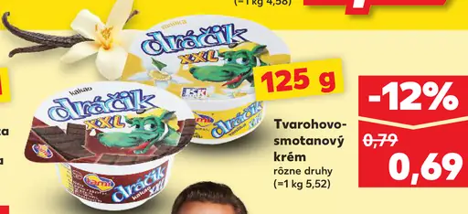 Ovocný tvarohovo-smotanový krém Opočenský tvaroháčik