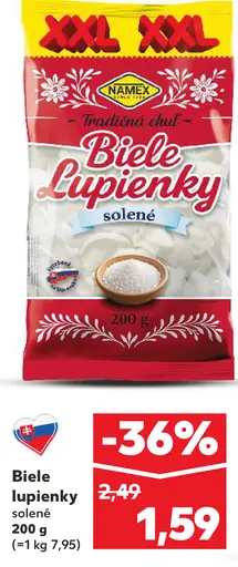 Namex Biele lupienky solené