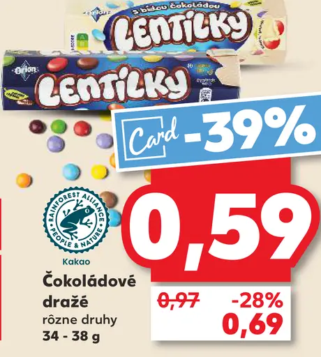 K-Classic Lentilky čokoládové dražé