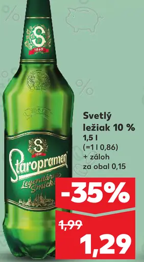 Staropramen Svetlý ležiak 10 %