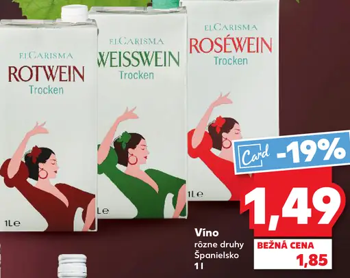 El Carisma víno Rotwein/Weisswein/Rosé trocken