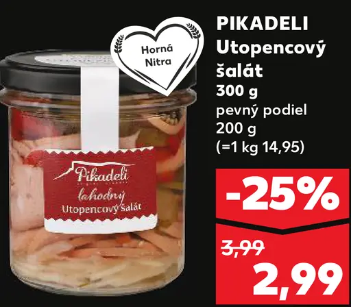 Pikadeli utopencový šalát