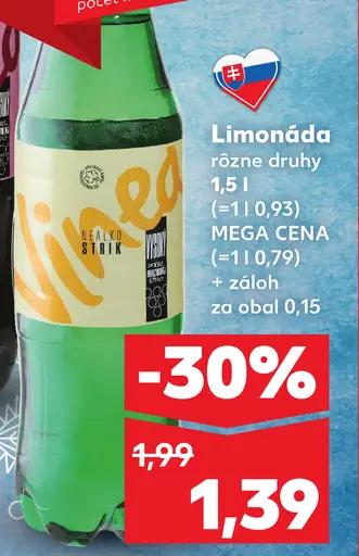 Vinea limonáda rôzne druhy