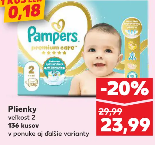 Pampers Premium Care plienky veľkosť 2