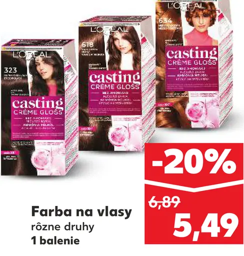 L'Oréal Casting Crème Gloss farba na vlasy vybrané odtiene