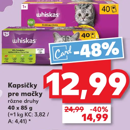 Whiskas Kapsičky pre mačky