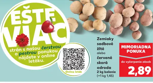 Zemiaky sadbové žlté alebo červené skorá odroda