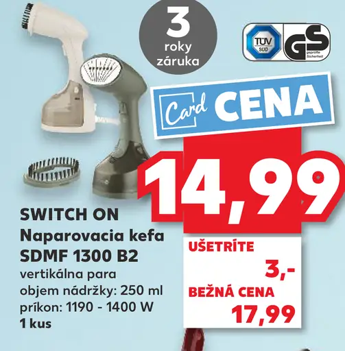 Switch On naparovacia kefa SDMF 1300 B2