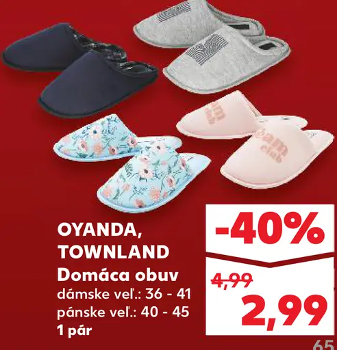 Oyanda, Townland Domáca obuv