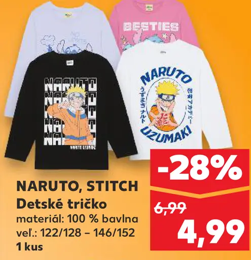 Naruto, Stitch detské tričko