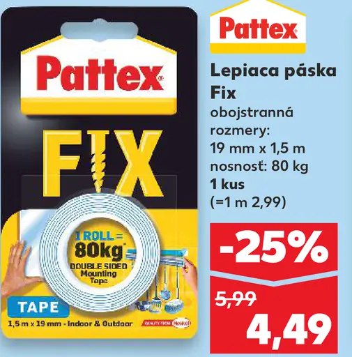 Pattex Lepiaca páska Fix
