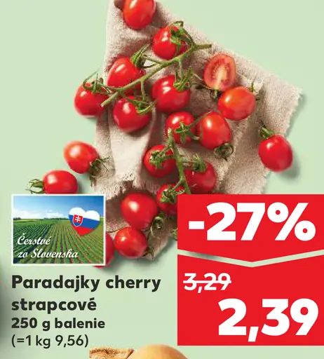 Paradajky cherry strapcové