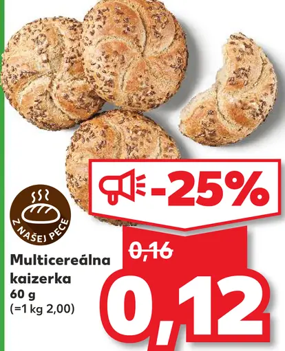 Multicereálna kajzerka