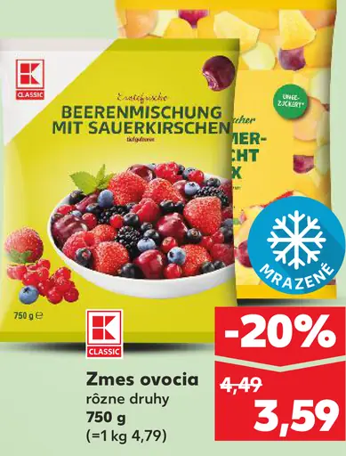 K-Classic Zmes ovocia mrazená