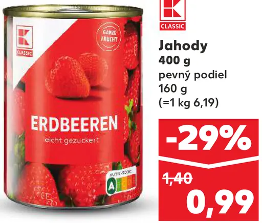 K Classic jahody v náleve