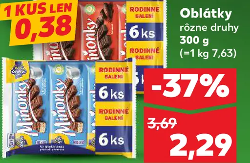 K Classic oblátky rôzne druhy