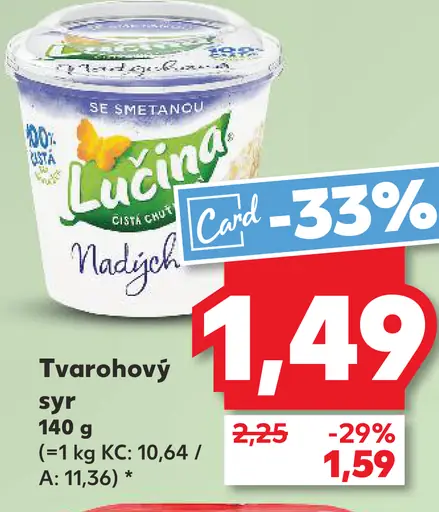 Lučina Svěží tvarohový syr