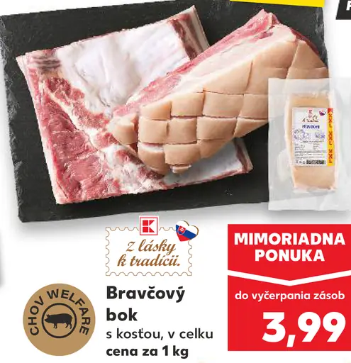 Bravčový bok s kosťou