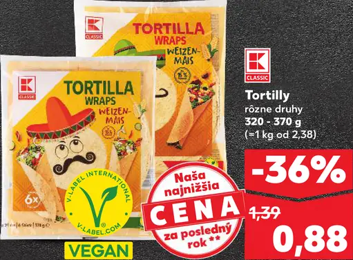 K-Classic Tortilla wraps