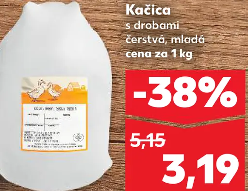 Kačica s drobami mladá