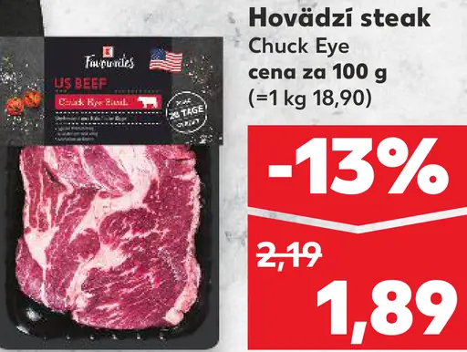 K-Favourites Hovädzí steak Chuck Eye