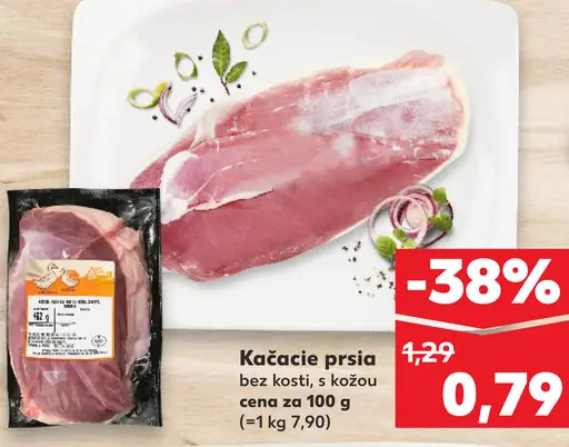 Kačacie prsia bez kosti s kožou