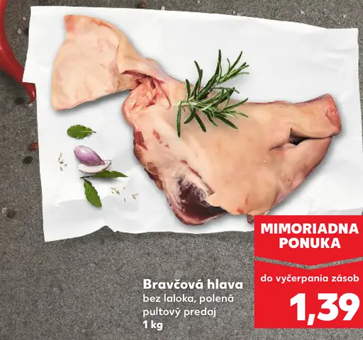 Bravčová hlava bez laloka, polená