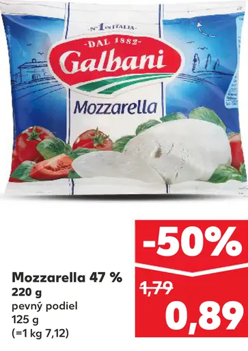 Galbani Mozzarella 47%