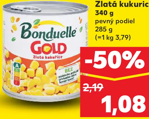 Bonduelle Gold Zlatá kukurica