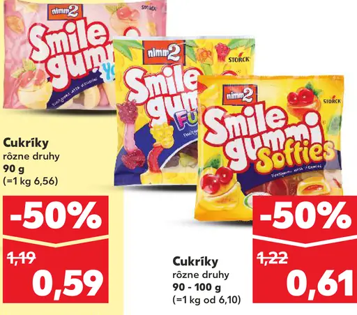 Smile gummi Softies cukríky rôzne druhy