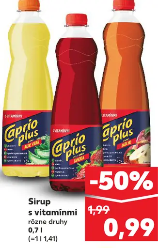Sirup Caprio Plus s vitamínmi